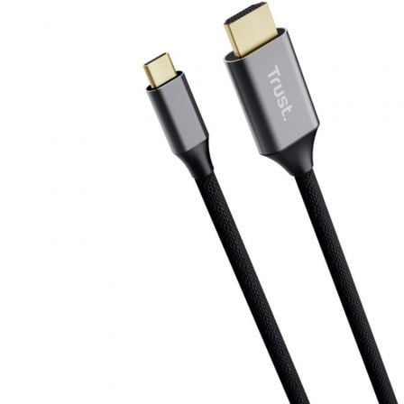 Cable Conversor HDMI 4K Trust CALYX/ USB Tipo-C Macho